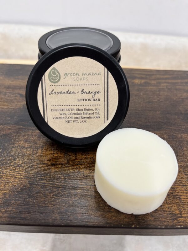 Lavender & Orange Vegan Lotion Bar